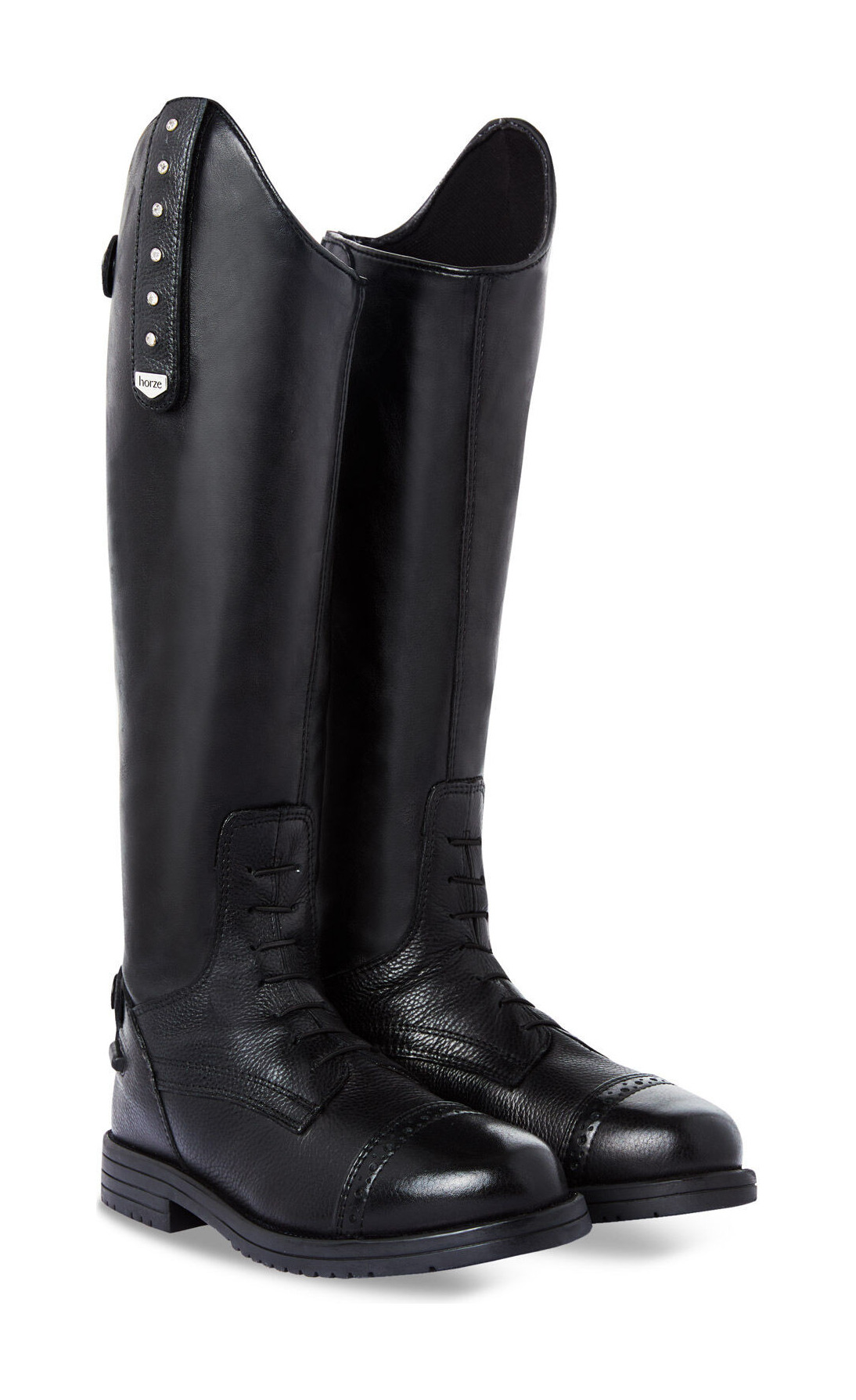 Stivali Horze Portland bambino con strass Nero