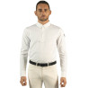 Polo da uomo Bankso a maniche lunghe Flags & Cup - Bianco