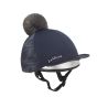 LeMieux Mini Reflective Hat Silk - Blu navy