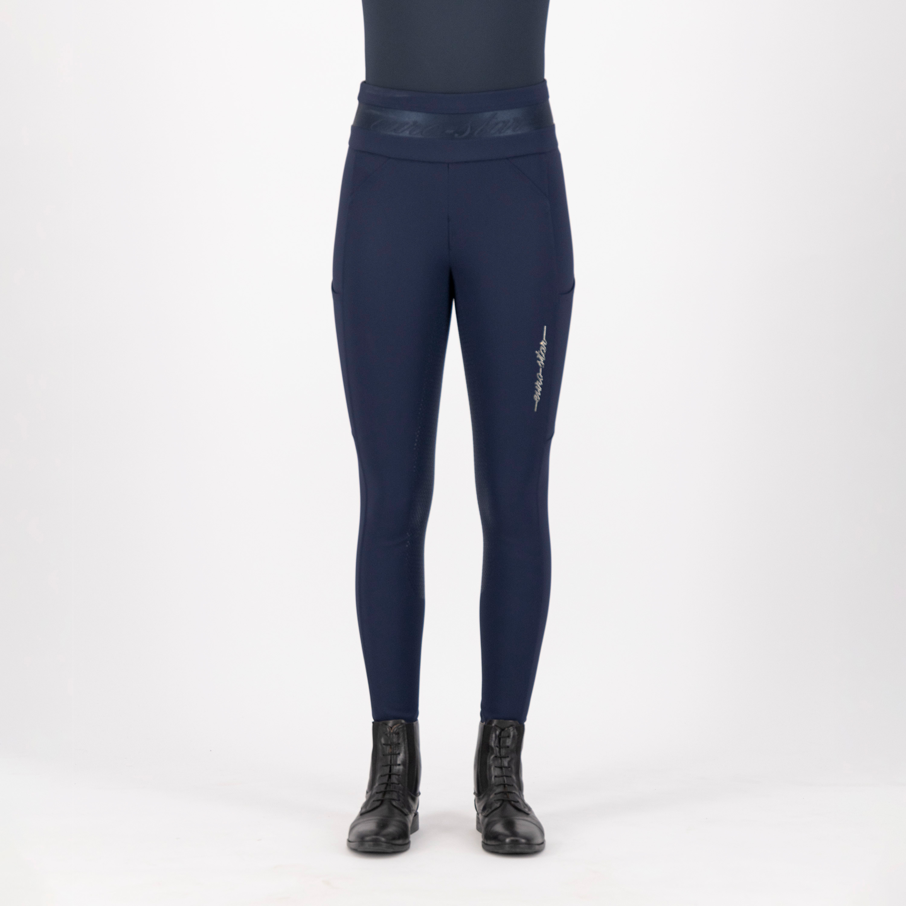 Leggings da equitazione Euro-Star Impress FullGrip Blu navy Leggings da equitazione Euro-Star Impress FullGrip Blu navy