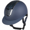 Casco Glamour Shield HKM - Marina / argento