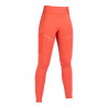 Leggings Savona Style a fondo intero in silicone HKM - Rosso
