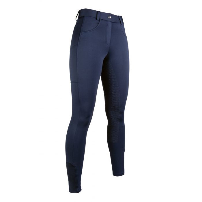 Pantaloni Emma con grip integrale in silicone HKM Blu scuro Pantaloni Emma con grip integrale in silicone HKM Blu scuro