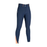 Pantaloni Lyon con fondo integrale in silicone HKM - Blu scuro