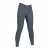 Pantaloni Rosewood con rinforzi al ginocchio in silicone HKM - Grigio