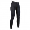 Pantaloni da equitazione in gomma Ruby con grip in silicone completo HKM - Nero