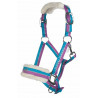 Cavezzone Funny Horses HKM - Viola / acqua / argento