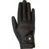 Guanti Grip Style con fodera in pile HKM - Nero