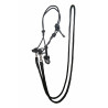 Capestro etologico con redini/lunghe HKM - Nero