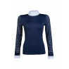 Polo da concorso Monaco maniche lunghe HKM - Blu scuro