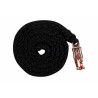 Longe Berry con moschettone antipanico HKM - Nero / oro rosa