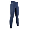 Pantaloni Equilibrio Style con fondo integrale in silicone HKM - Blu scuro
