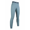 Pantaloni Monaco Style con grip integrale in silicone HKM - Salvia