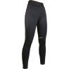 Leggings sportivi con rinforzi in tessuto HKM - Nero