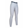Pantaloni Monaco Style con rinforzi in silicone HKM - Bianco
