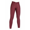 Pantaloni Luna con rinforzi in silicone HKM - Rosso scuro