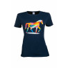 T-shirt Cavallo Colorato HKM - Blu scuro
