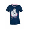 T-shirt Horse Spirit HKM - Blu scuro