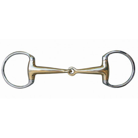 Filet a oliva 16 mm in maillechort con anelli in acciaio inox HKM