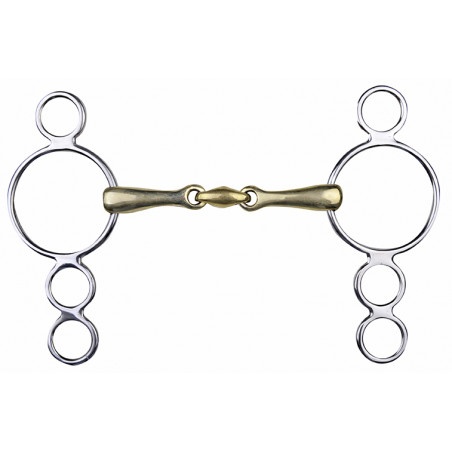 Mors pessoa in alpacca 16 mm anelli inox HKM