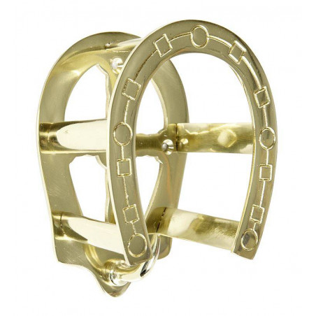 Porta-testiera ferro di cavallo in ottone HKM