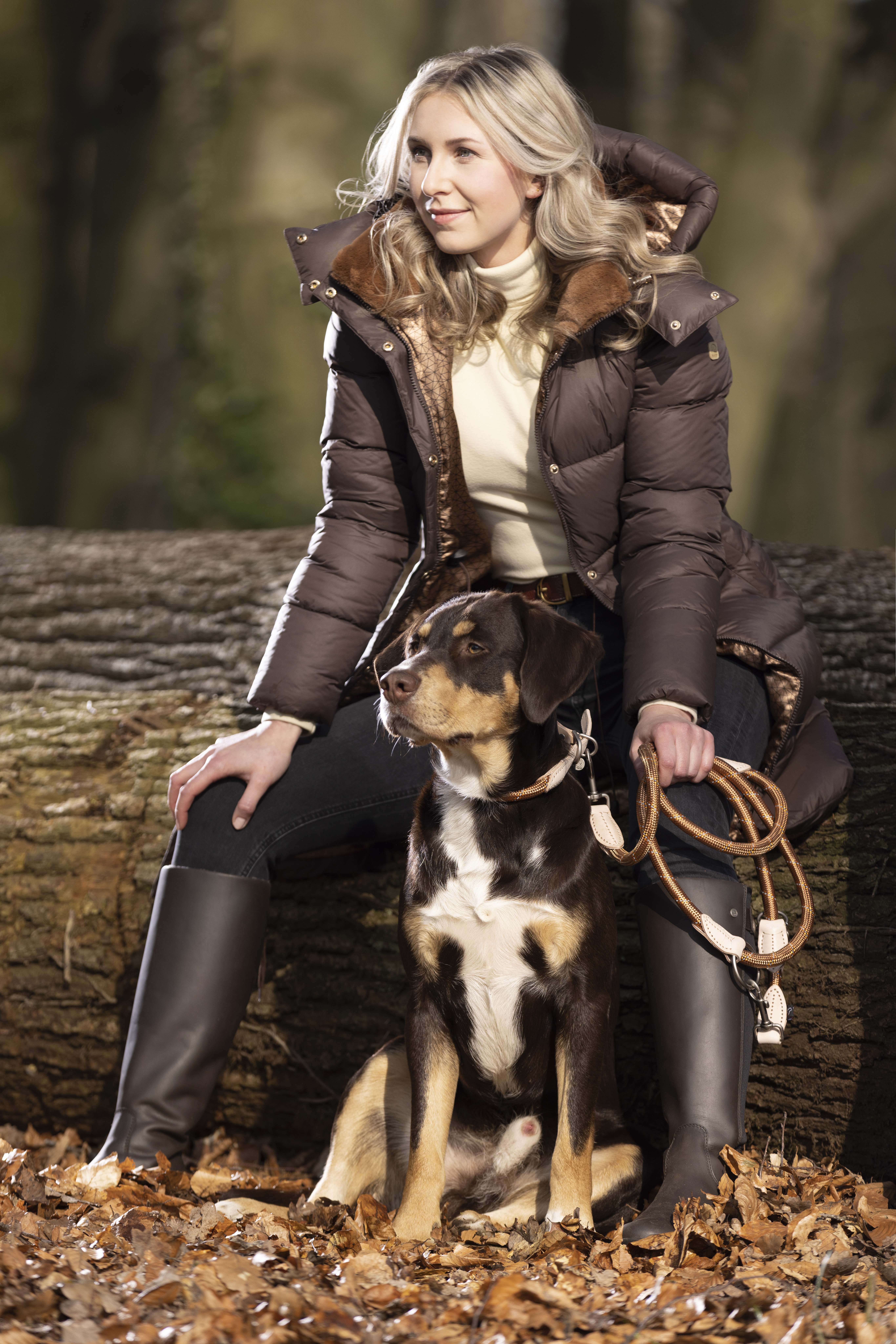 Collare Anam Cara in corda HKM Brandy Marrone