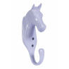 Porta-briglia testa di cavallo in alluminio HKM - Lilla