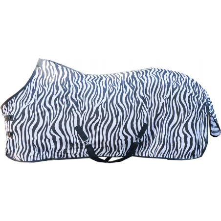 Coperta anti-mosche Zebra con cinghie incrociate HKM