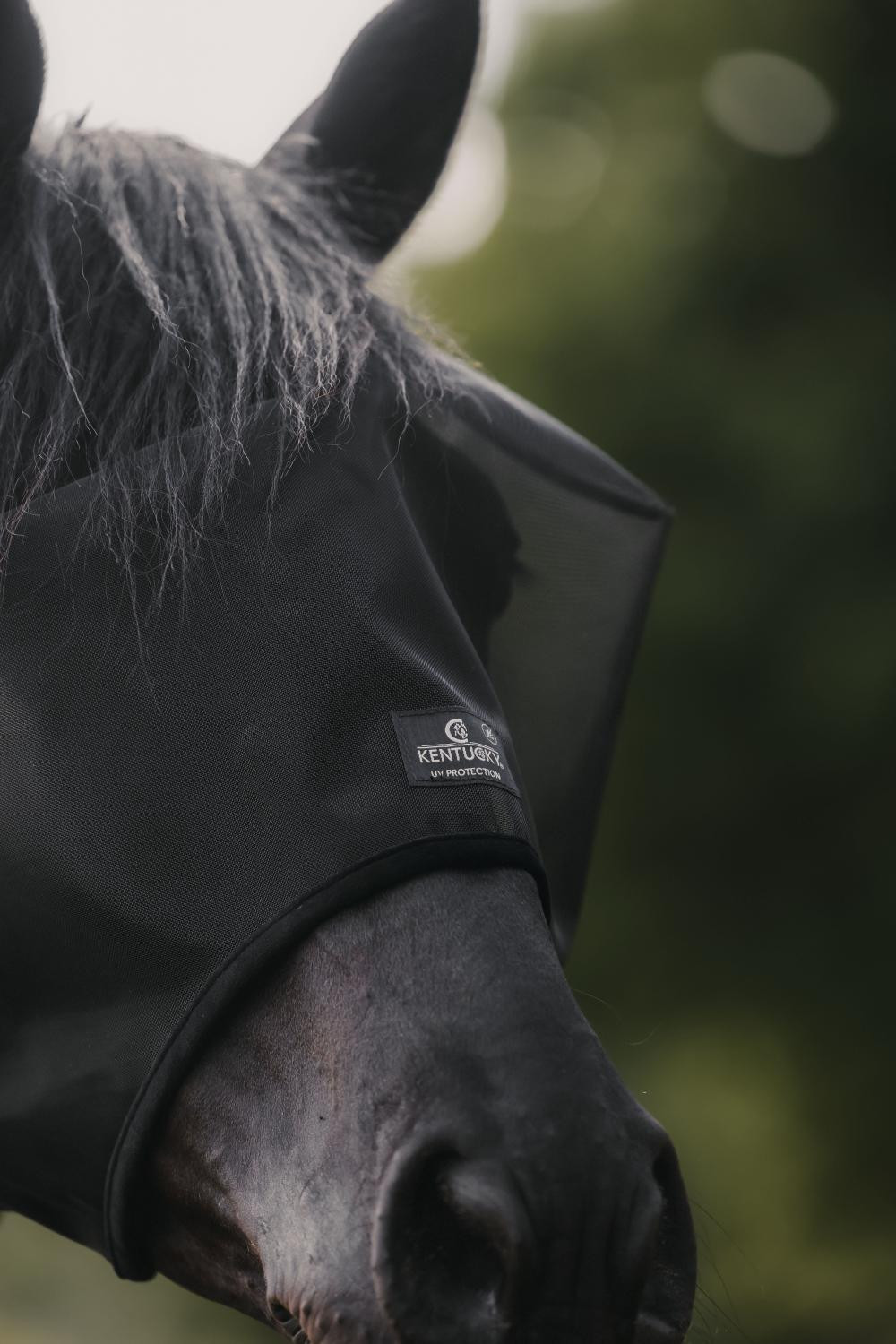 Maschera antimosche Classic senza orecchie Kentucky Nero Maschera antimosche Classic senza orecchie Kentucky Nero