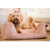 Letto per cane Velvet Kentucky - Rosa antico