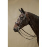 Briglia con Chiusura Francese Large Verniciata Working di Dy'on - Marrone