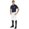 Pantaloni Basic da uomo con fondo in lycra - Blu navy