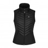 Gilet imbottito senza maniche Kingsland Classic ibrido da donna - Nero