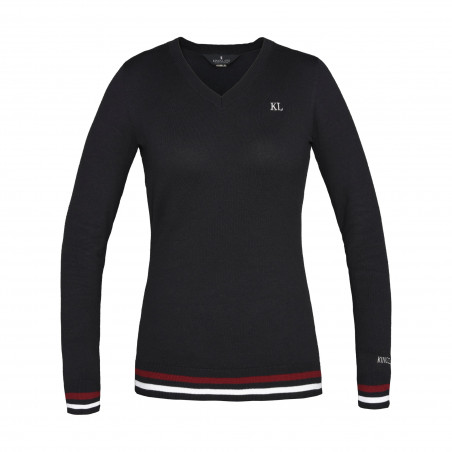 Maglione Kingsland Classic con scollo a V in maglia da donna