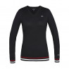 Maglione Kingsland Classic con scollo a V in maglia da donna - Marina