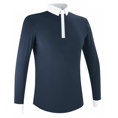 Polo da competizione Flags & Cup da uomo Wako a maniche lunghe