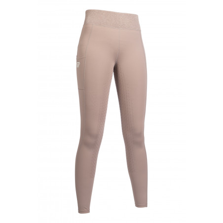 Leggings HKM Lavender Bay con grip in silicone a tutta seduta