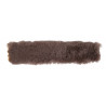Copri capezza HKM in montone - Marrone scuro