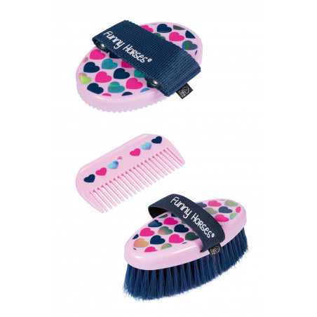 Set per la pulizia HKM Funny Horses Hearts