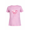 T-shirt bambini HKM I love horse riding - Rosa