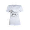 T-shirt HKM Cavallo Geometrico - Bianco
