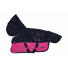 Coperta impermeabile HKM Funny Horses - Fucsia / blu navy