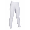 Leggings HKM Lisa con grip in silicone su tutta la seduta - Bianco
