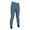Pantaloni HKM Tampa full seat in silicone - Blu grigio