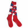 Calzini Dublin Argyle - Rosso / blu navy / bianco