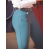 Pantaloni da equitazione donna Jump'In Super X - Blu laguna