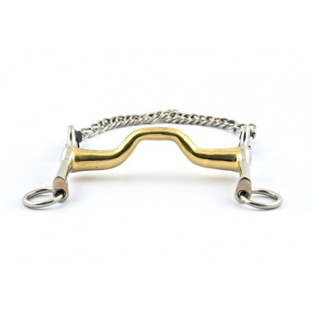 Mors da briglia Jump'In con piccoli rami e passaggio per la lingua