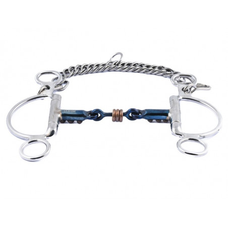 Filet Felipe Jump'In in acciaio blu con anelli in rame