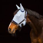 Maschera antimosche Horze con orecchie