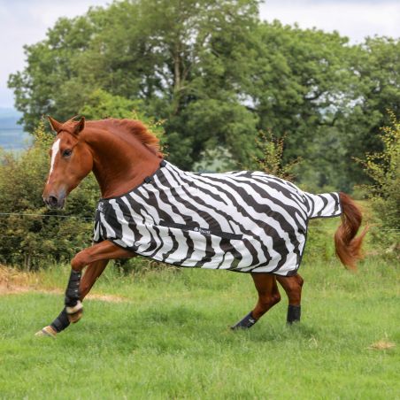 Coperta antimosche Bucas Buzz-Off Zebra con copricollo